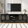 Meuble TV Rétro Meuble de Divertissement Console de Commande Multimédia