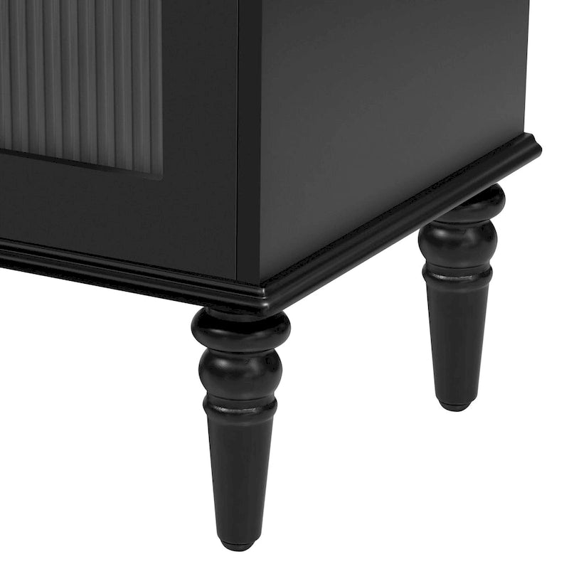 Meuble TV Rétro Meuble de Divertissement Console de Commande Multimédia