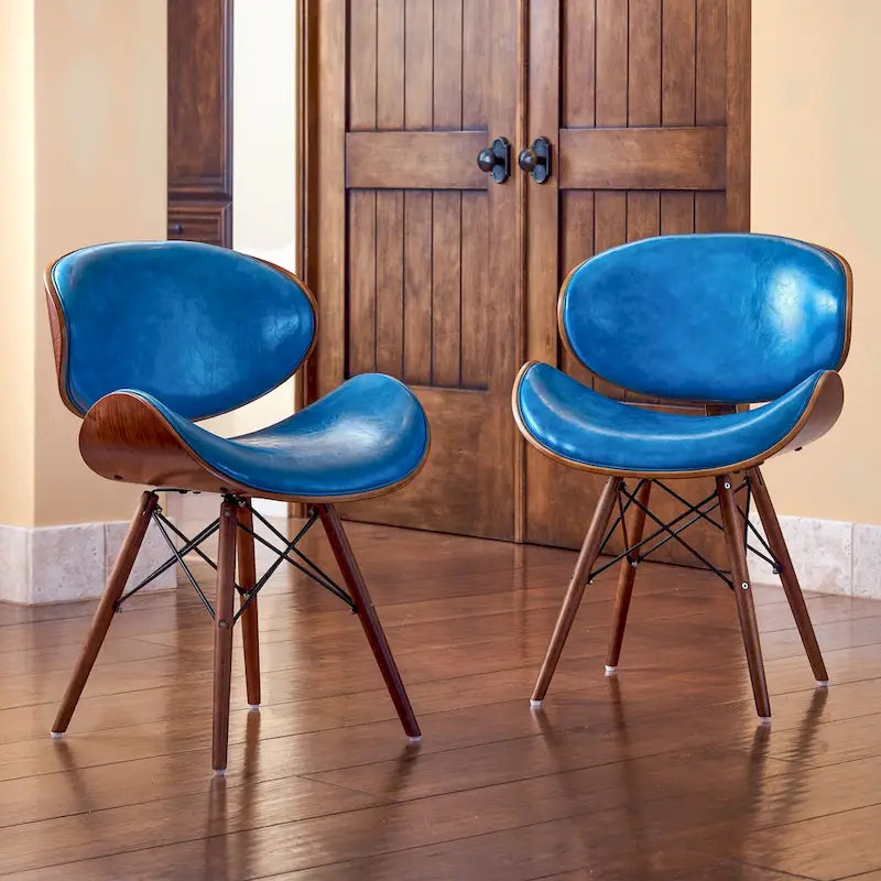 Fauteuil d'appoint bleu sarcelle du milieu du siècle