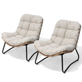 Coussins de chaise Papasan d'extérieur pour chaises de terrasse en rotin confortables