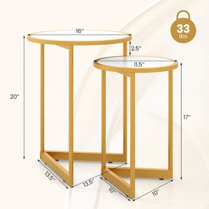 Tables basses gigognes rondes