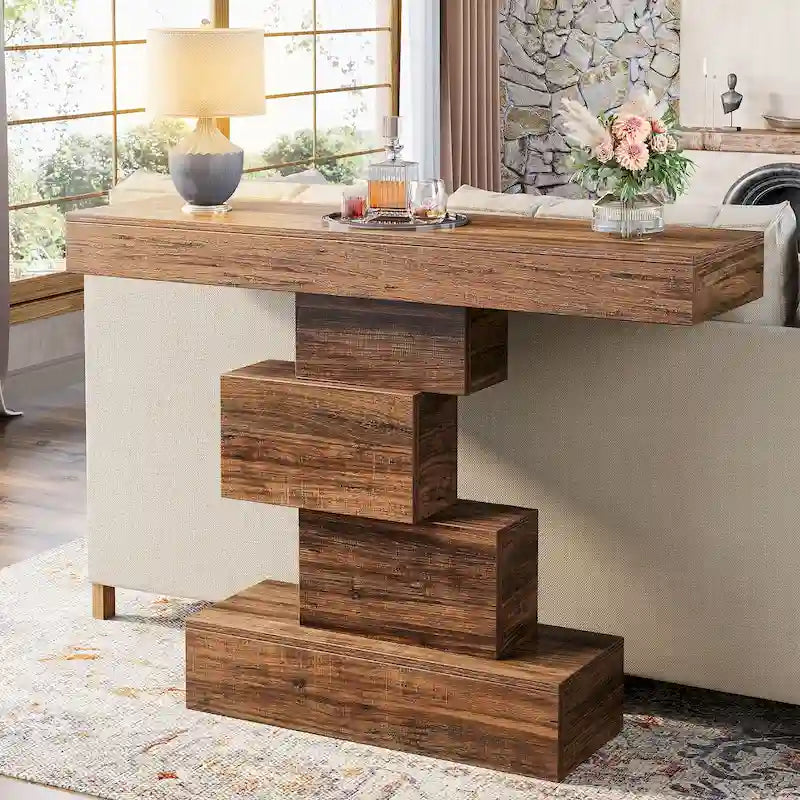 Console de canapé de ferme en bois pour entrée/couloir