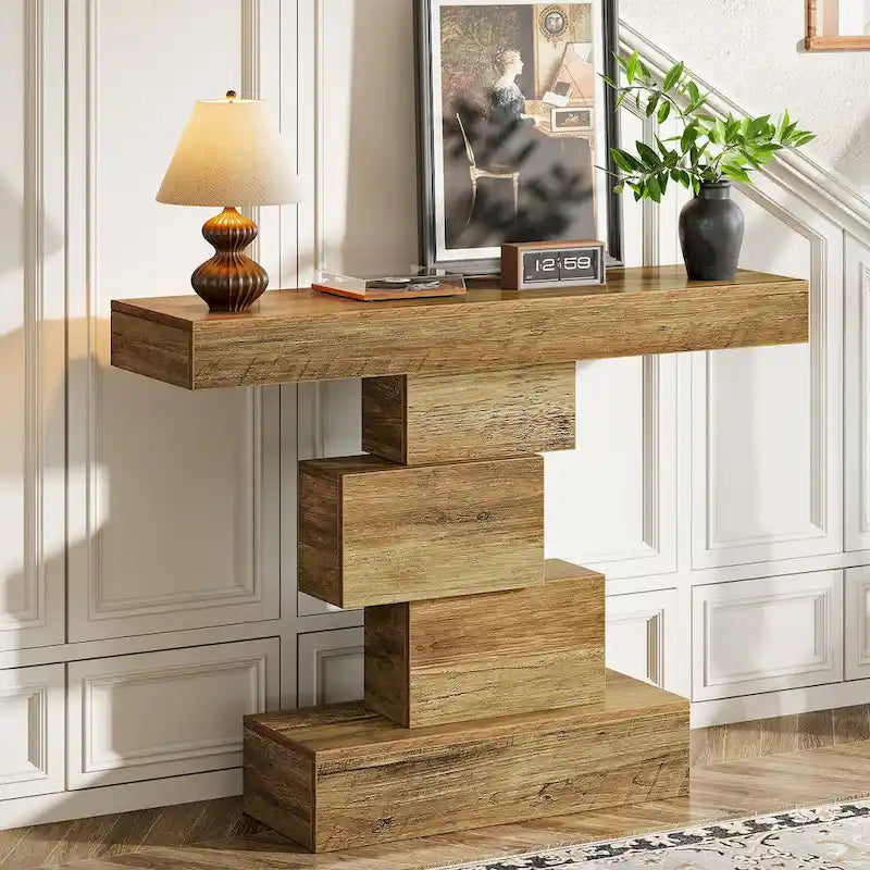 Console de canapé de ferme en bois pour entrée/couloir