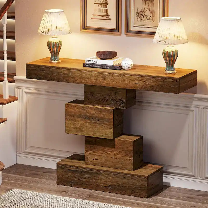Console de canapé de ferme en bois pour entrée/couloir