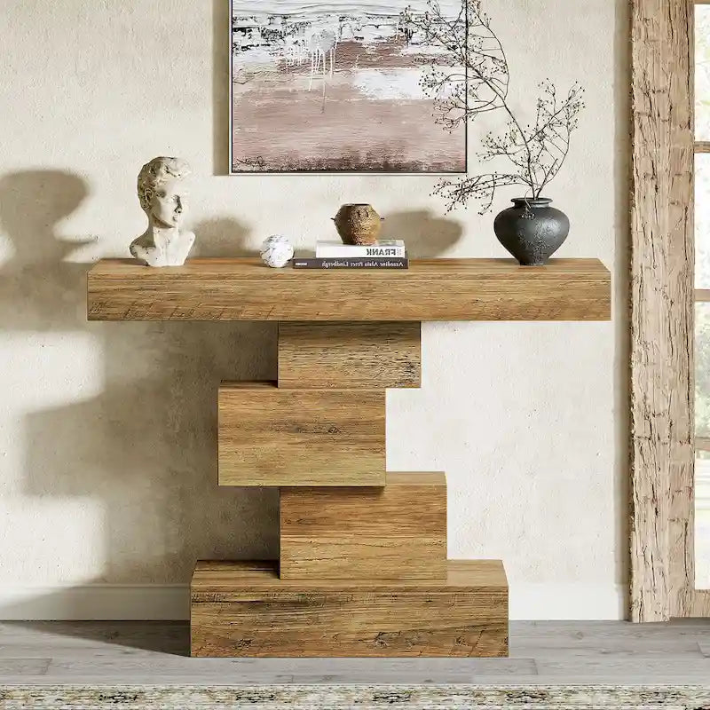 Console de canapé de ferme en bois pour entrée/couloir