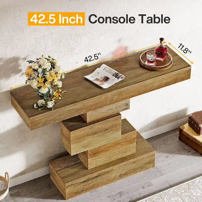 Console de canapé de ferme en bois pour entrée/couloir