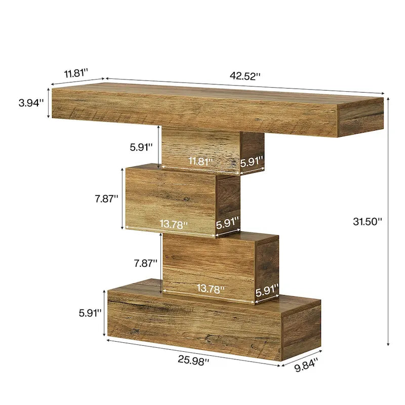 Console de canapé de ferme en bois pour entrée/couloir