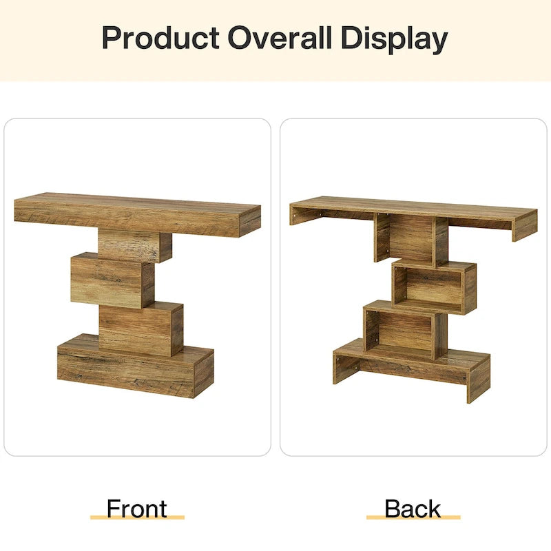 Console de canapé de ferme en bois pour entrée/couloir
