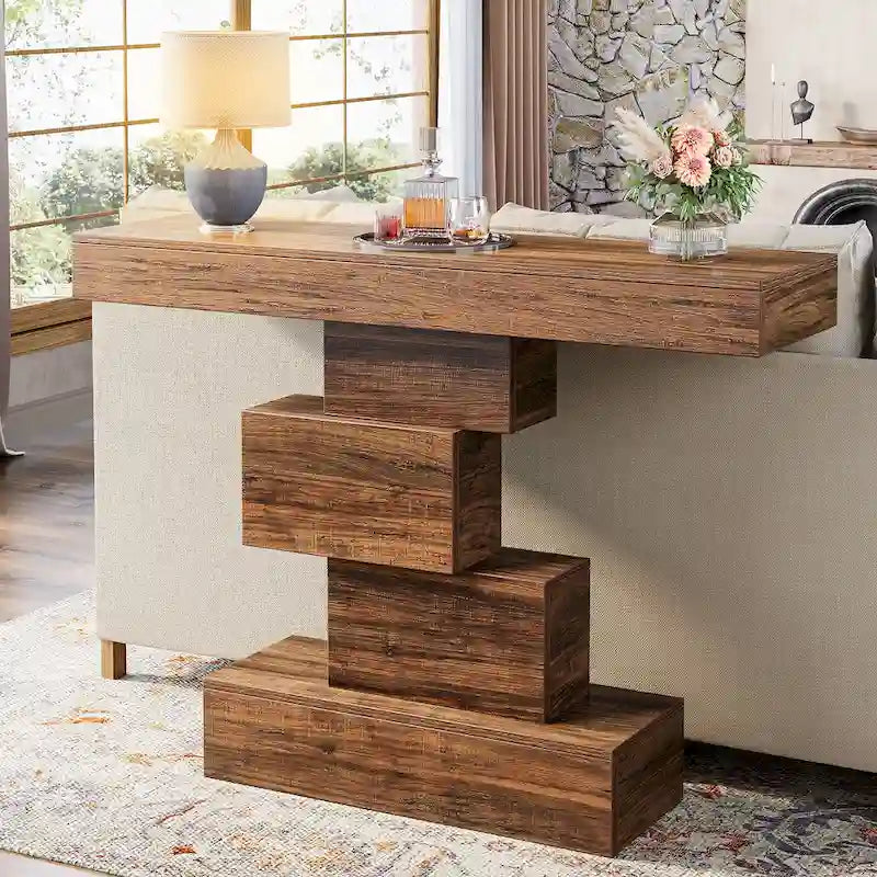 Console de canapé de ferme en bois pour entrée/couloir