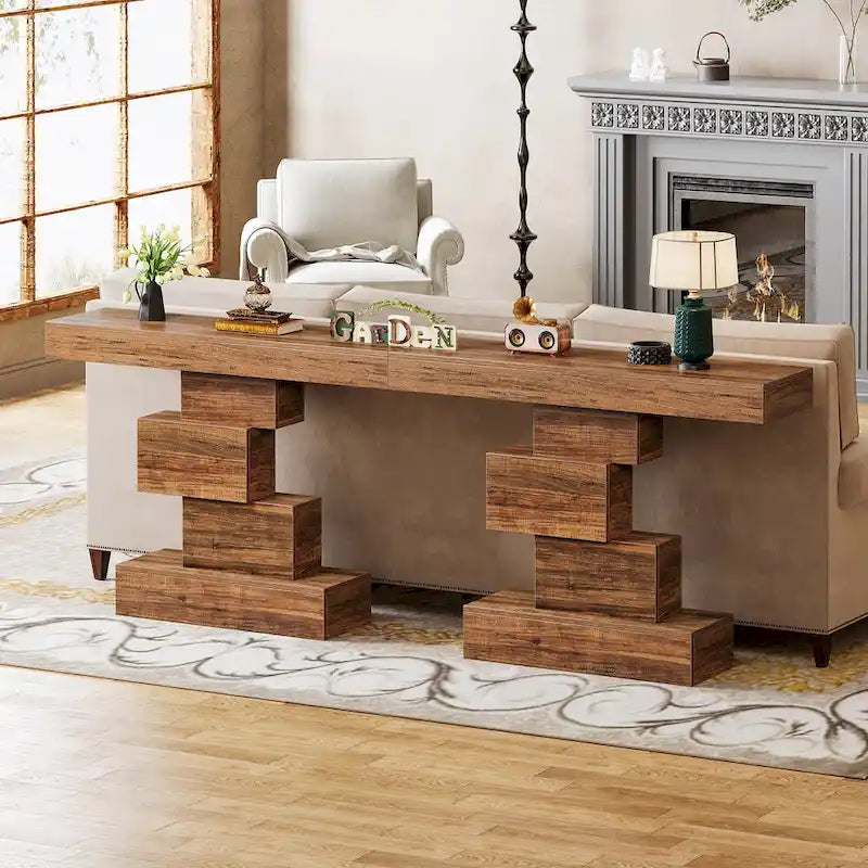 Console de canapé de ferme en bois pour entrée/couloir