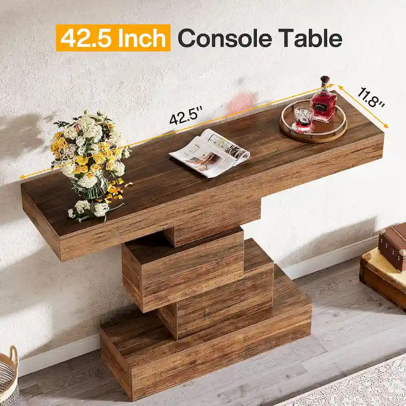 Console de canapé de ferme en bois pour entrée/couloir