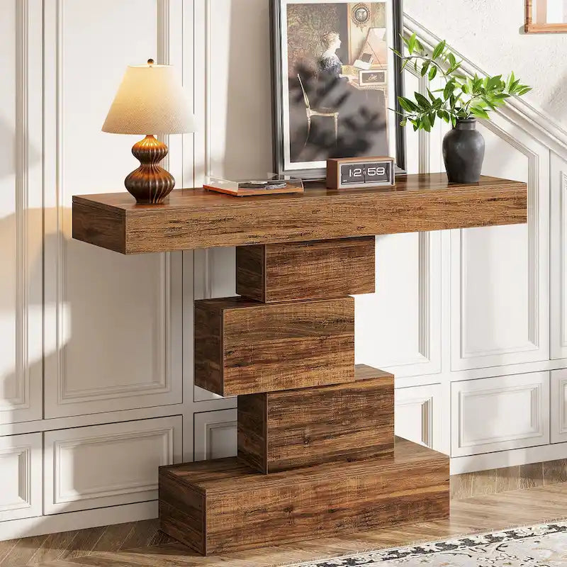 Console de canapé de ferme en bois pour entrée/couloir