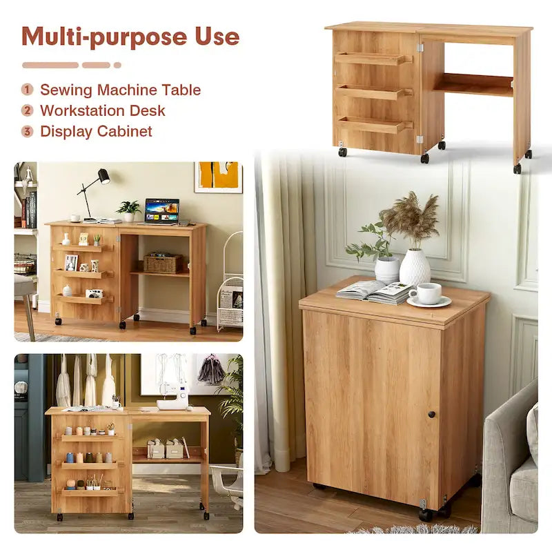 Meuble de rangement pour table de couture