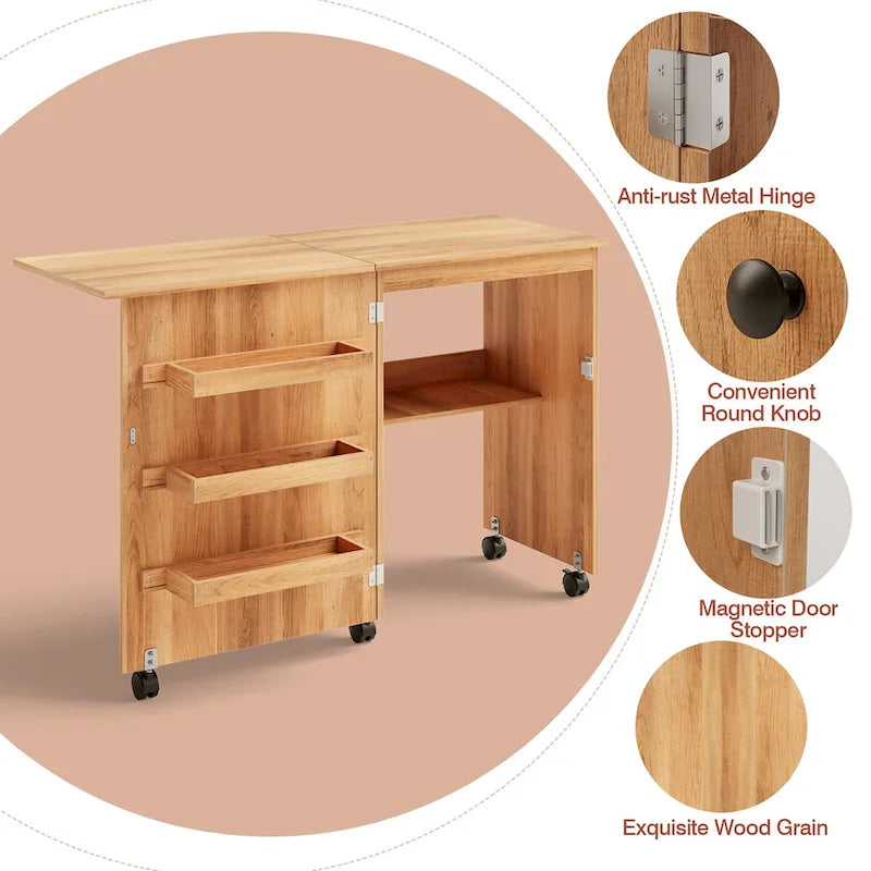 Meuble de rangement pour table de couture