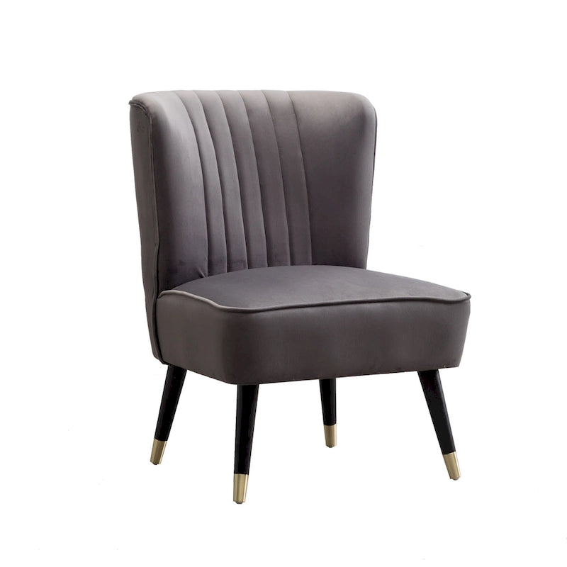 Fauteuil d'appoint en polyester gris 26