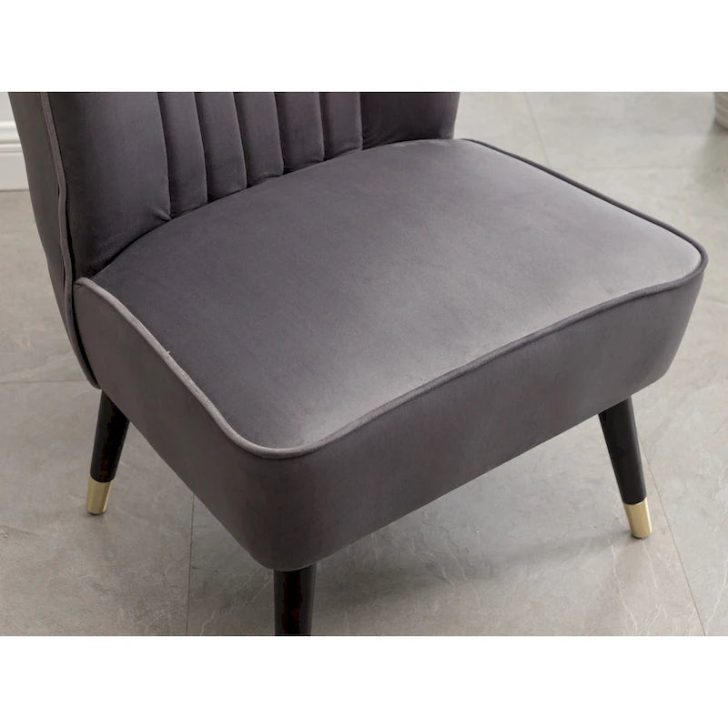 Fauteuil d'appoint en polyester gris 26