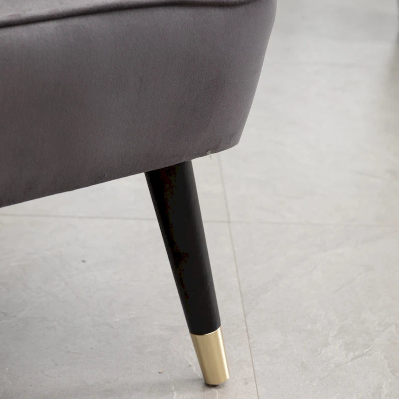 Fauteuil d'appoint en polyester gris 26