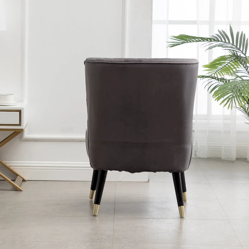 Fauteuil d'appoint en polyester gris 26