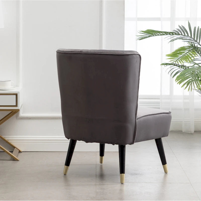 Fauteuil d'appoint en polyester gris 26