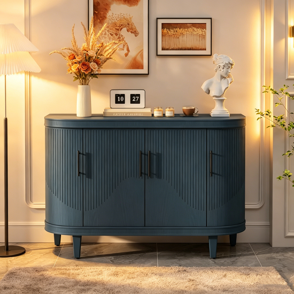 Buffet de café en bois avec table console