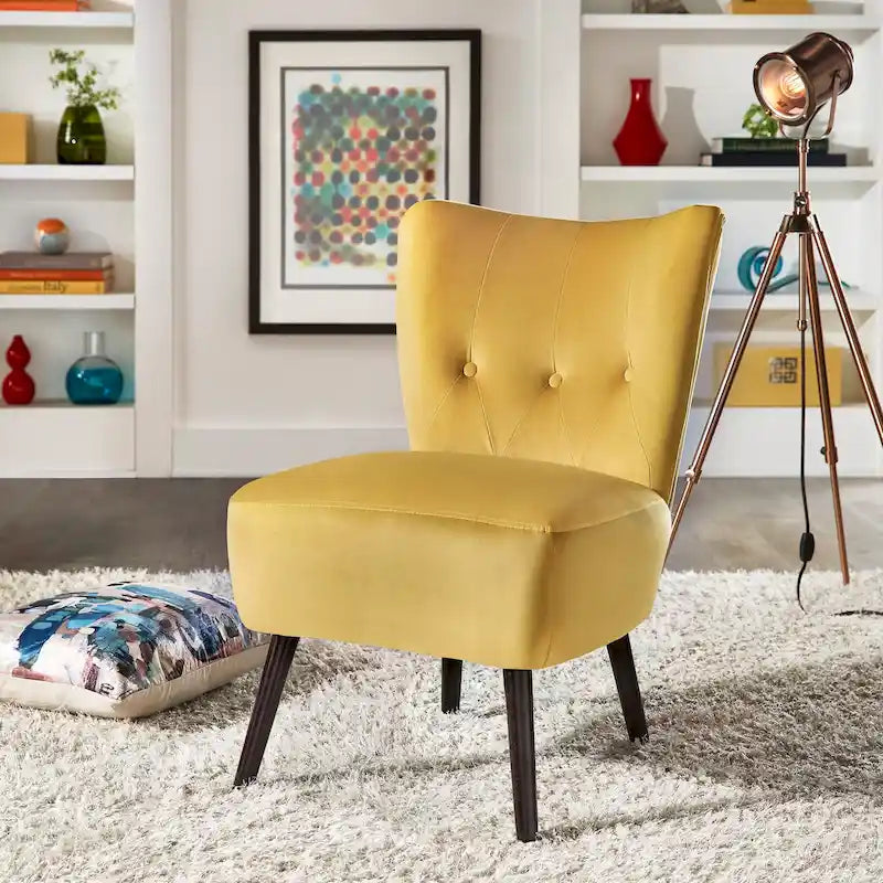 Large fauteuil capitonné
