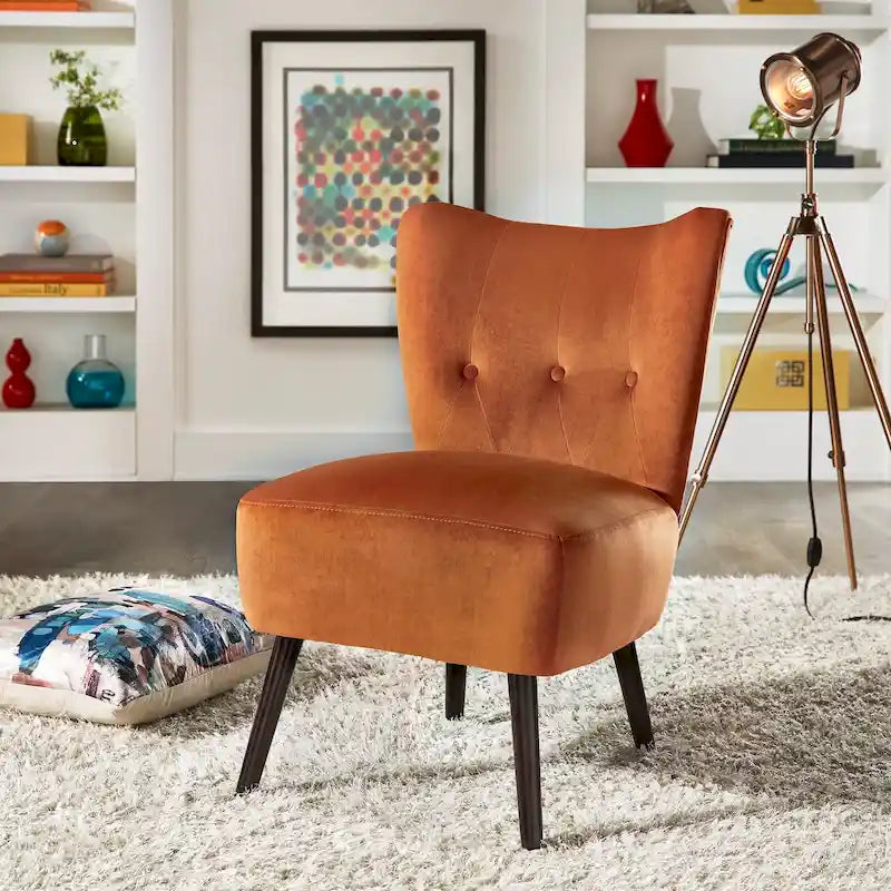 Large fauteuil capitonné