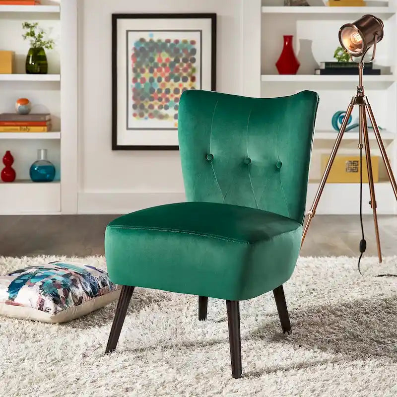 Large fauteuil capitonné