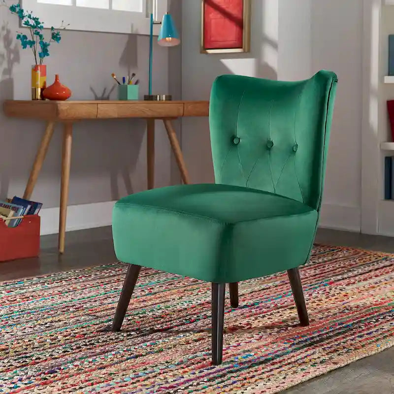 Large fauteuil capitonné