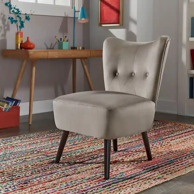 Large fauteuil capitonné
