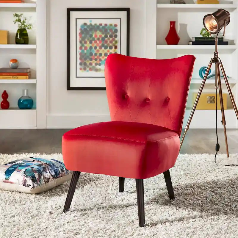 Large fauteuil capitonné