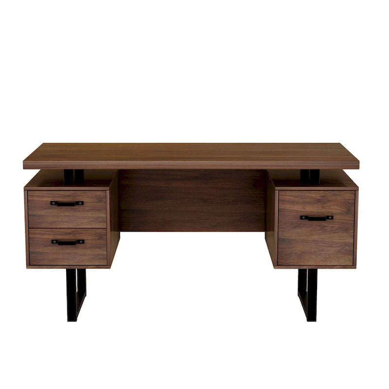 Bureau d'ordinateur à domicile avec tiroirs