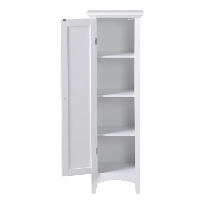 Garde-manger de rangement de cuisine blanc à une porte pour la maison et le bureau