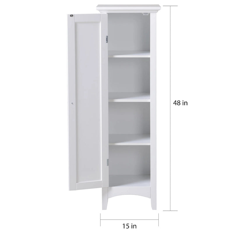 Garde-manger de rangement de cuisine blanc à une porte pour la maison et le bureau