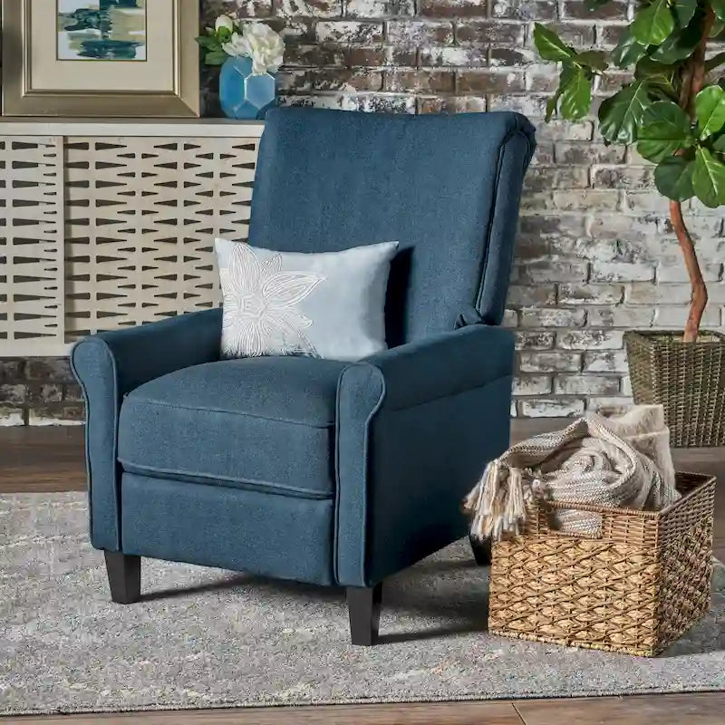 Fauteuil inclinable en tissu traditionnel par