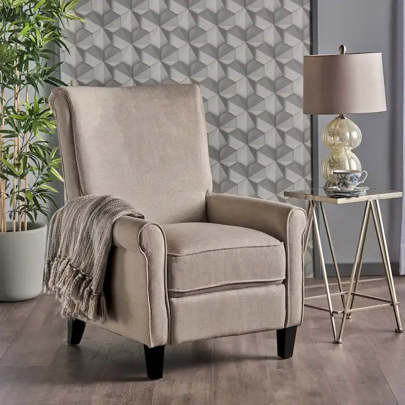Fauteuil inclinable en tissu traditionnel par