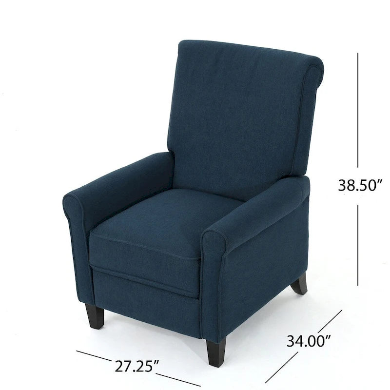 Fauteuil inclinable en tissu traditionnel par