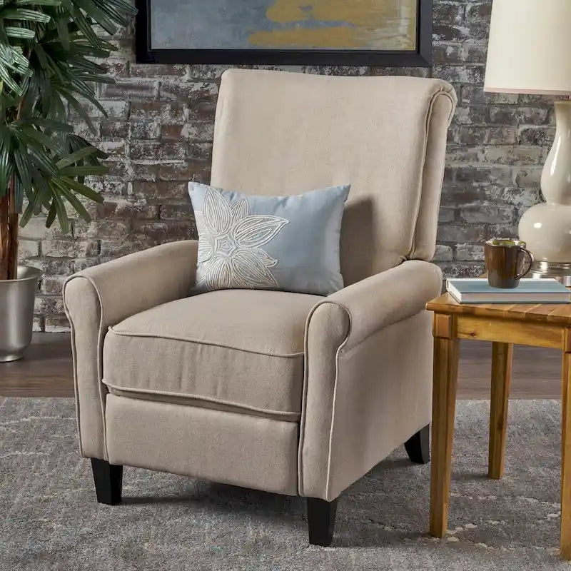 Fauteuil inclinable en tissu traditionnel par