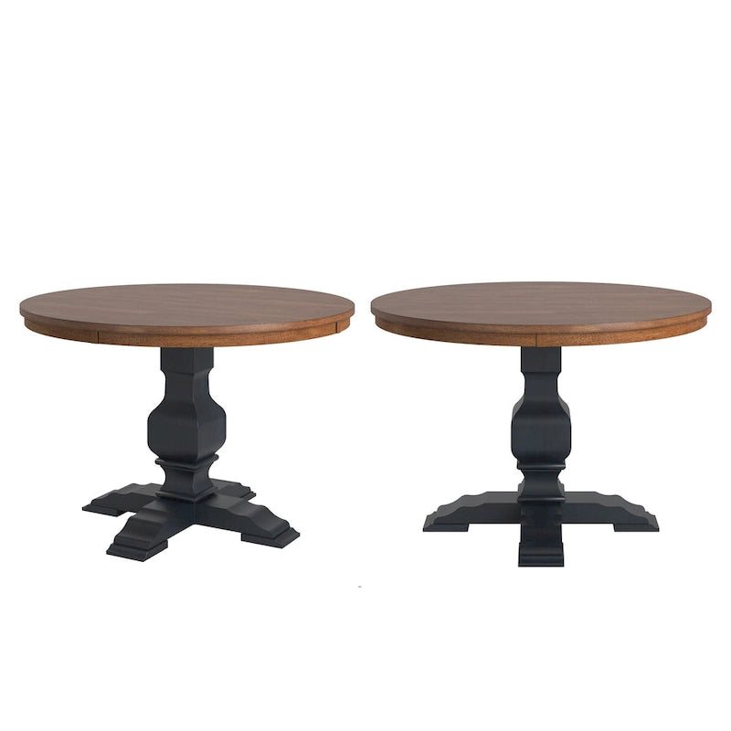 Table de salle à manger Ronda en bois massif bicolore