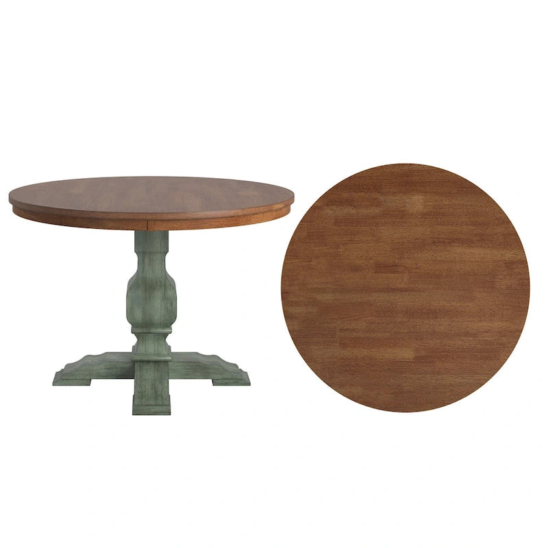 Table de salle à manger Ronda en bois massif bicolore