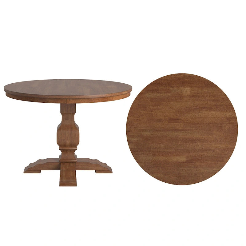 Table de salle à manger Ronda en bois massif bicolore