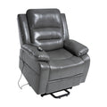 Fauteuil inclinable électrique réglable en hauteur en similicuir avec dossier divisé électrique