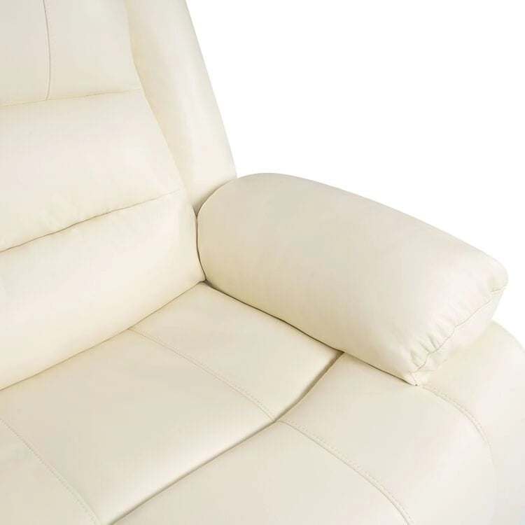 Fauteuil inclinable électrique réglable en hauteur en similicuir avec dossier divisé électrique