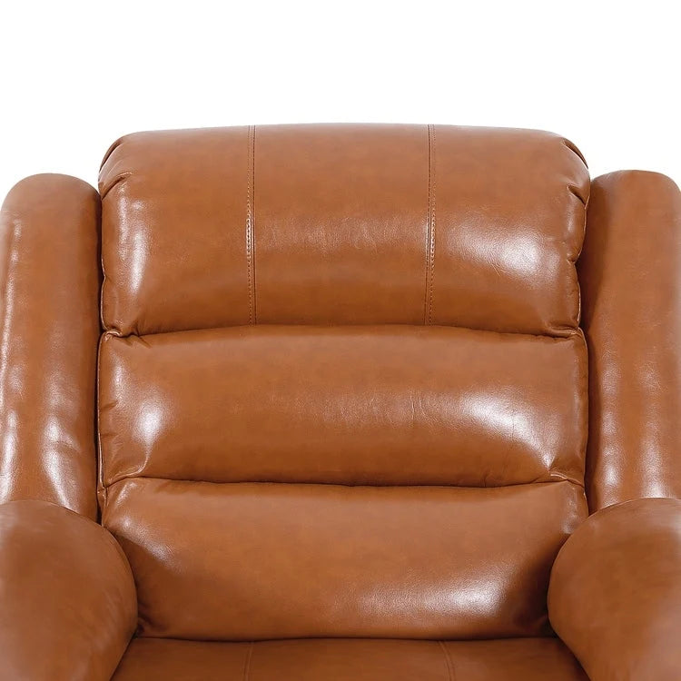 Fauteuil inclinable électrique réglable en hauteur en similicuir avec dossier divisé électrique