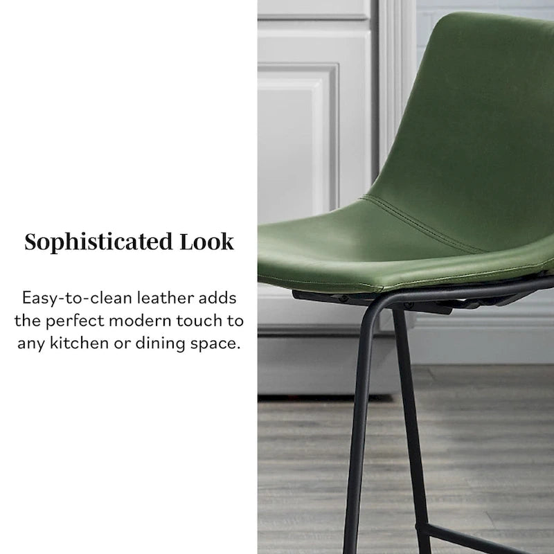 Tabouret de comptoir en similicuir
