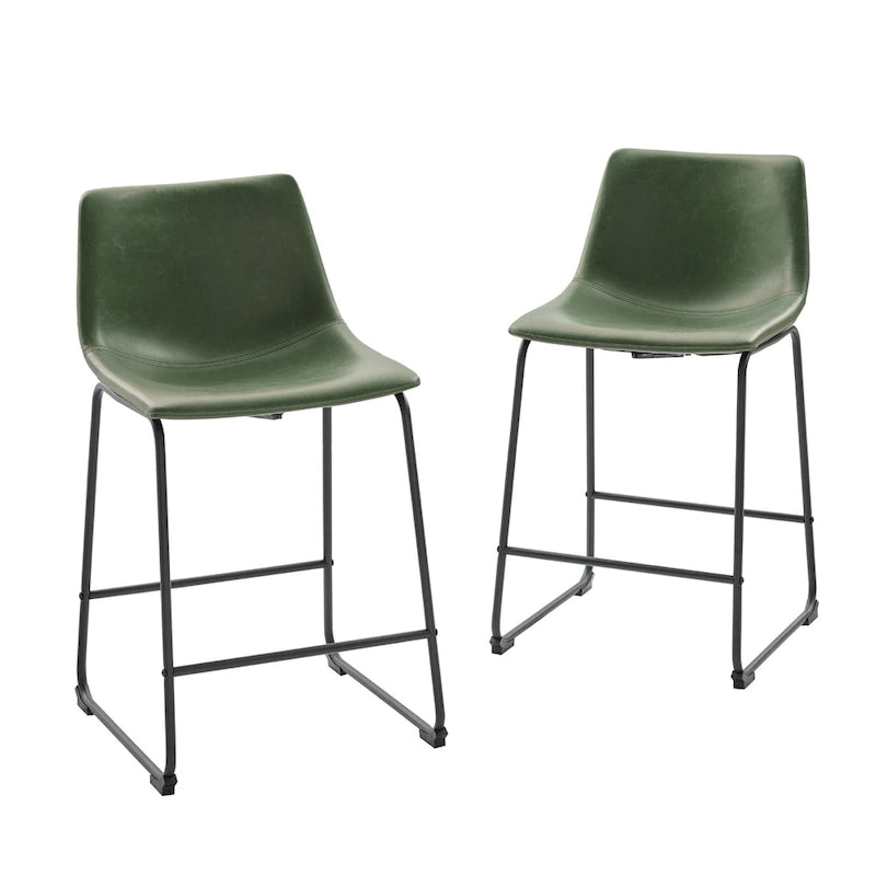 Tabouret de comptoir en similicuir