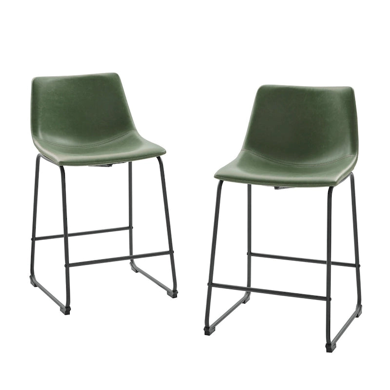 Tabouret de comptoir en similicuir