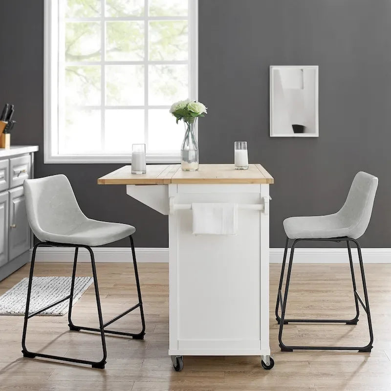 Tabouret de comptoir en similicuir