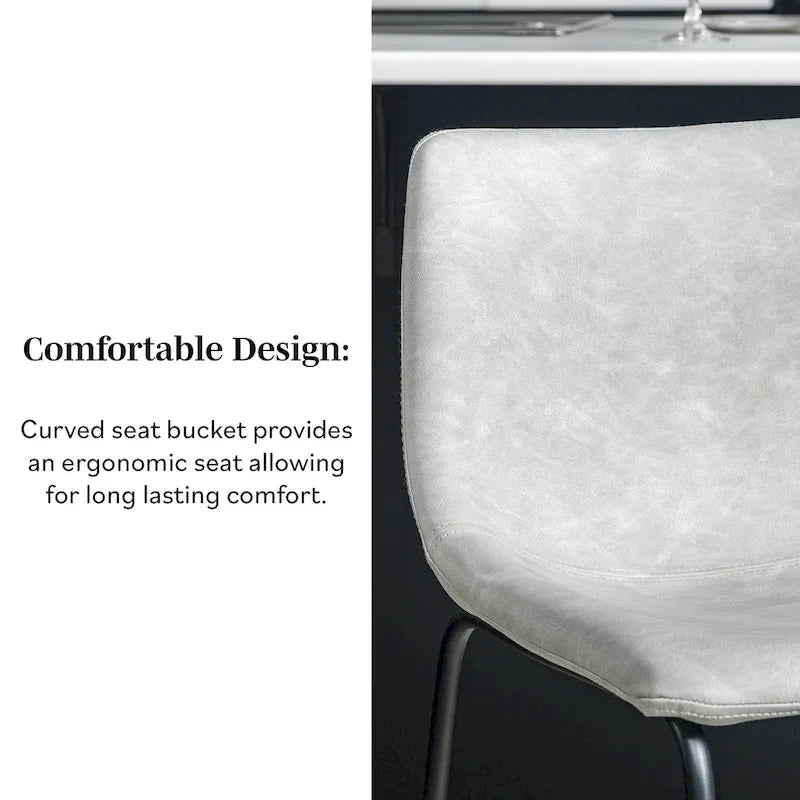 Tabouret de comptoir en similicuir