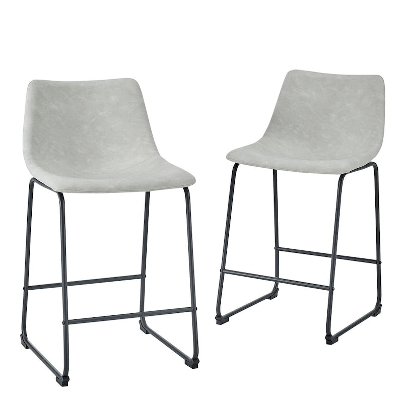 Tabouret de comptoir en similicuir