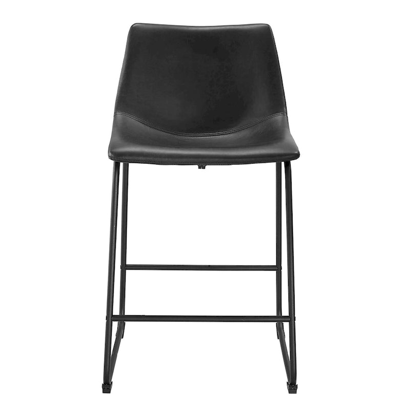 Tabouret de comptoir en similicuir